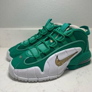 NEW Nike Air Max Penny Stadium Green Metallic Gold Men Sz 9 FQ8827-324